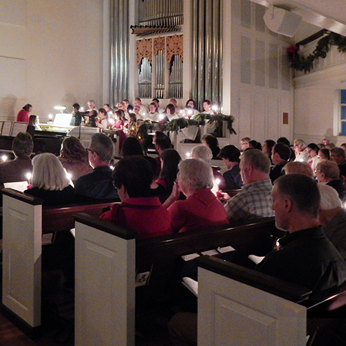lovefeast-in-kernersville Annual Lovefeast at Kernersville Moravian where attendees participate in singing of seasonal chorals